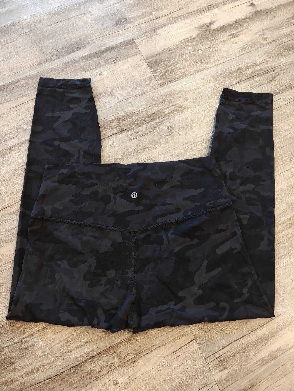 Lululemon Align Pant II *25"Incognito Camo Multi Grey size 12 EUC